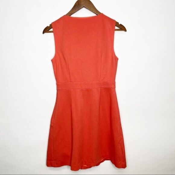 Trina Turk Bow Front Coral Waldron Dress 4 - Picture 6 of 13